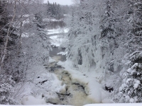 Motoneigistes sur les sentiers de motoneige. TQ13Sentiers de motoneige dans les Hautes-Laurentides