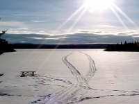 Sentiers de motoneige dans les Hautes-Laurentides