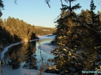 Sentiers de motoneige dans les Hautes-Laurentides