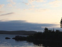 Coucher de soleil sur le lac Nasigon (Laurentides)