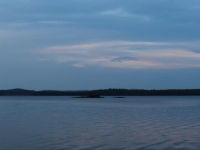 Coucher de soleil sur le lac Nasigon (Laurentides)