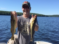 pêche au doré sur le lac Nasigon au Fer à Cheval