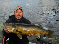 Pêche au doré sur la rivière Bazin,Laurentides