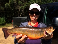 Pêche à la truite sur le lac Girène