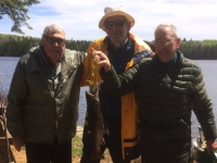 peche à la truite sur le lac girène au Fer à Cheval, Hautes-Laurentides