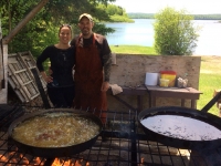 Shore lunch à la pourvoirie du Fer à Cheval, Laurentides