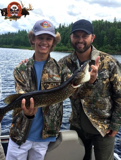 michael waddell and son Mason pike fishing laurentians